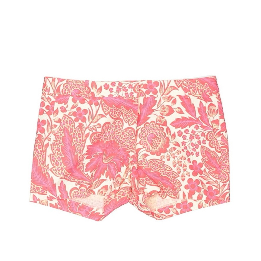 J. Crew Pink Floral High Waist Shorts